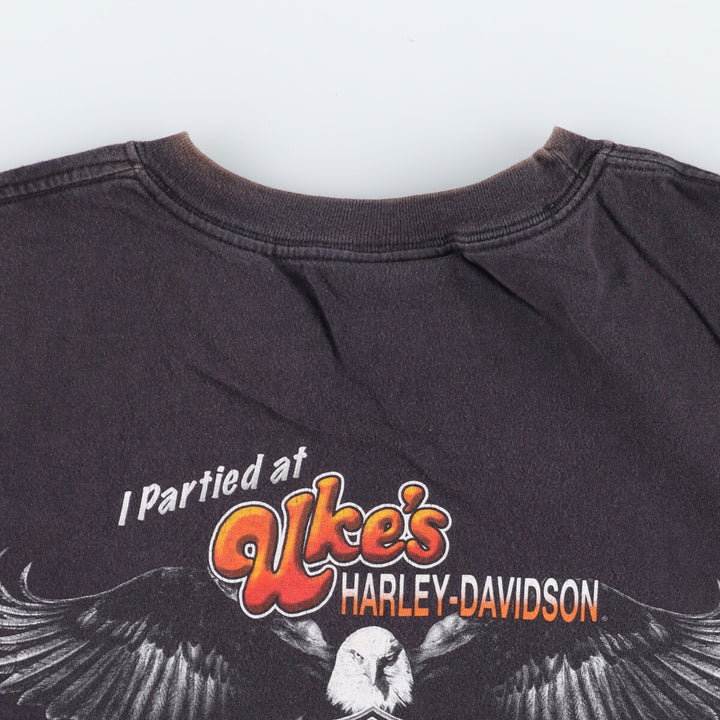 00'S Harley-Davidson HANES Motorcycle Bike T-shirt Made in USA Men's L /eaa454150