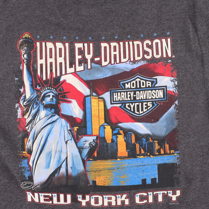 00'S Harley-Davidson Back Print Motorcycle Bike T-Shirt Made in USA Men's L /eaa454151