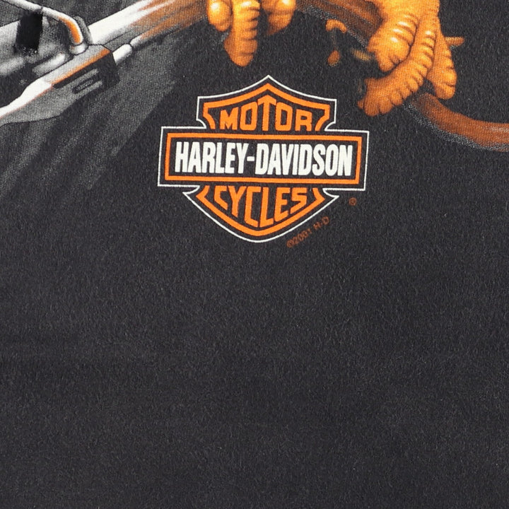 00'S Harley-Davidson Motorcycle Bike T-shirt Made in USA Men's L /eaa454157