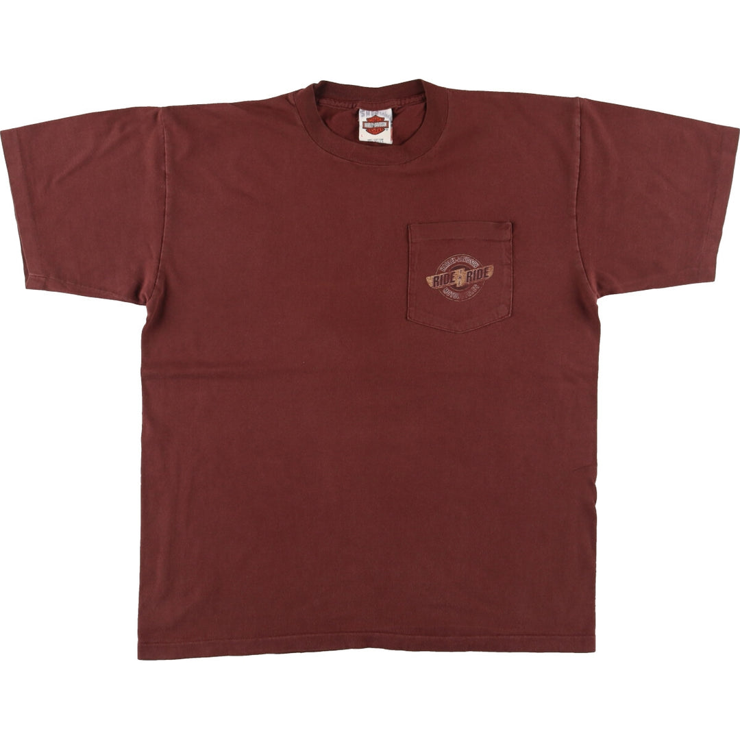 90'S Harley-Davidson Motorcycle Bike T-shirt Made in USA Men's L Vintage /eaa454177