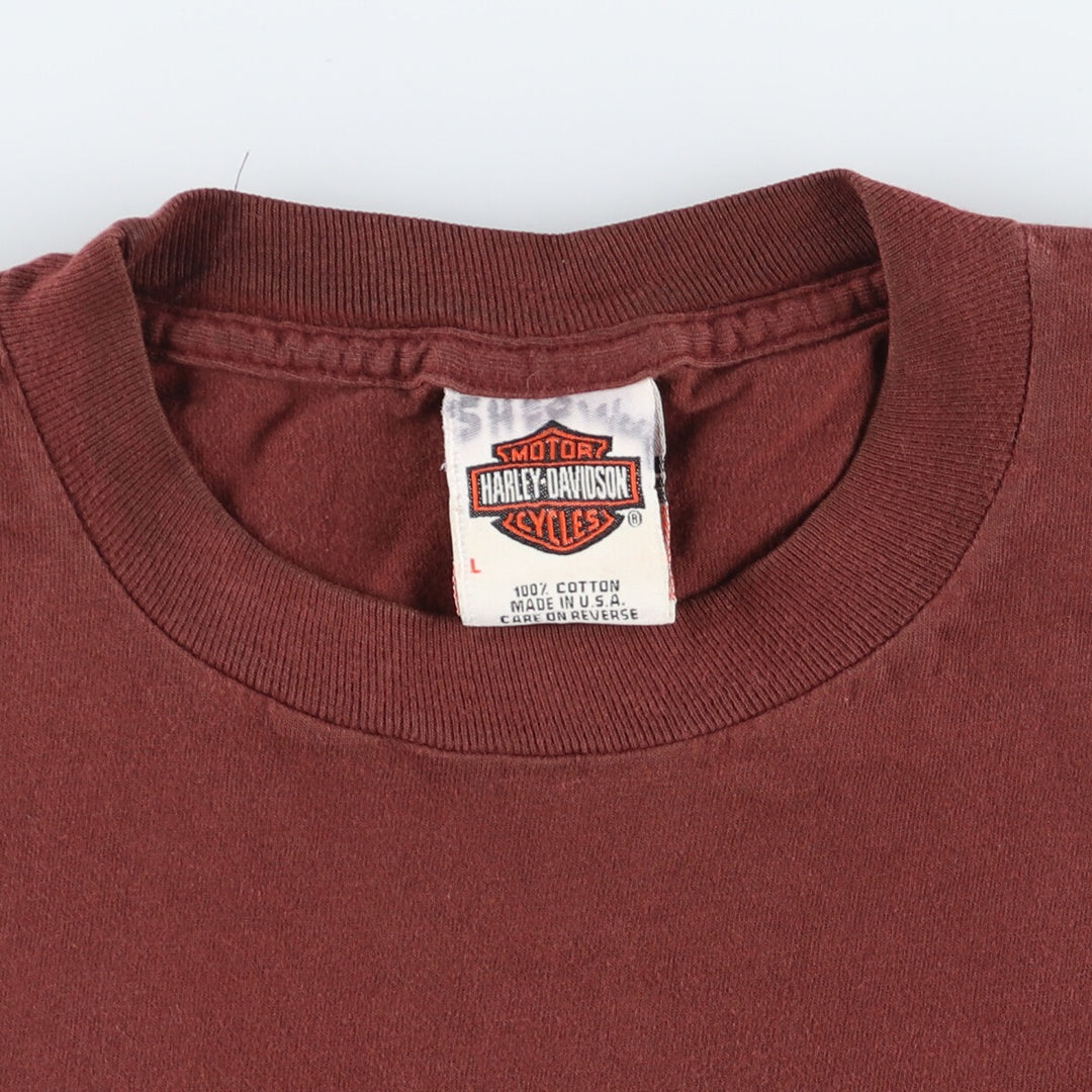 90'S Harley-Davidson Motorcycle Bike T-shirt Made in USA Men's L Vintage /eaa454177