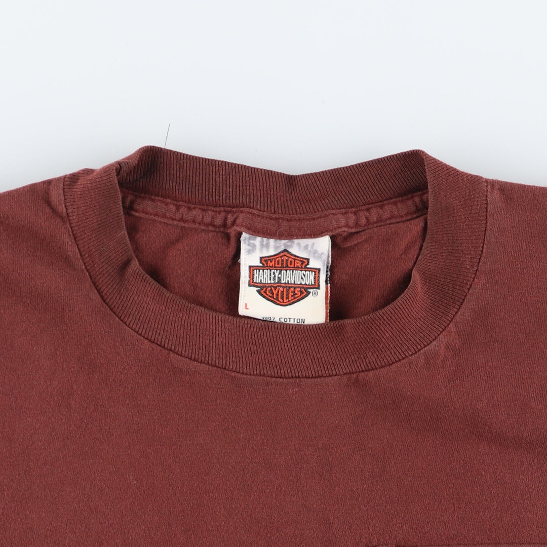 90'S Harley-Davidson Motorcycle Bike T-shirt Made in USA Men's L Vintage /eaa454177