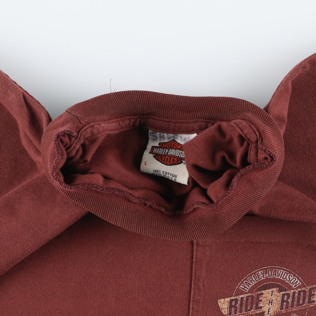 90'S Harley-Davidson Motorcycle Bike T-shirt Made in USA Men's L Vintage /eaa454177