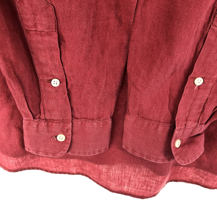 Ralph Lauren long sleeve linen button down shirt, men's L /eaa454201