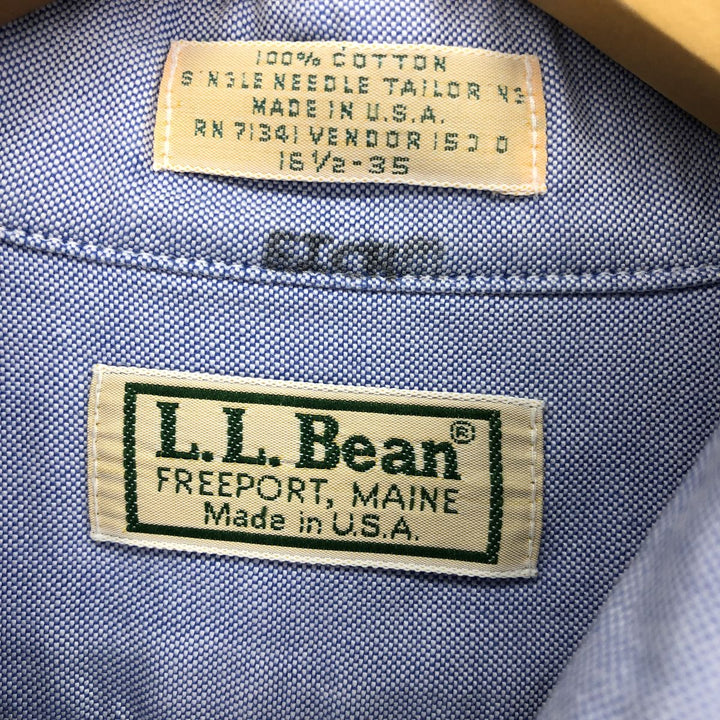 LLBean Long Sleeve Button Down Shirt Made in USA Men's L /eaa454223