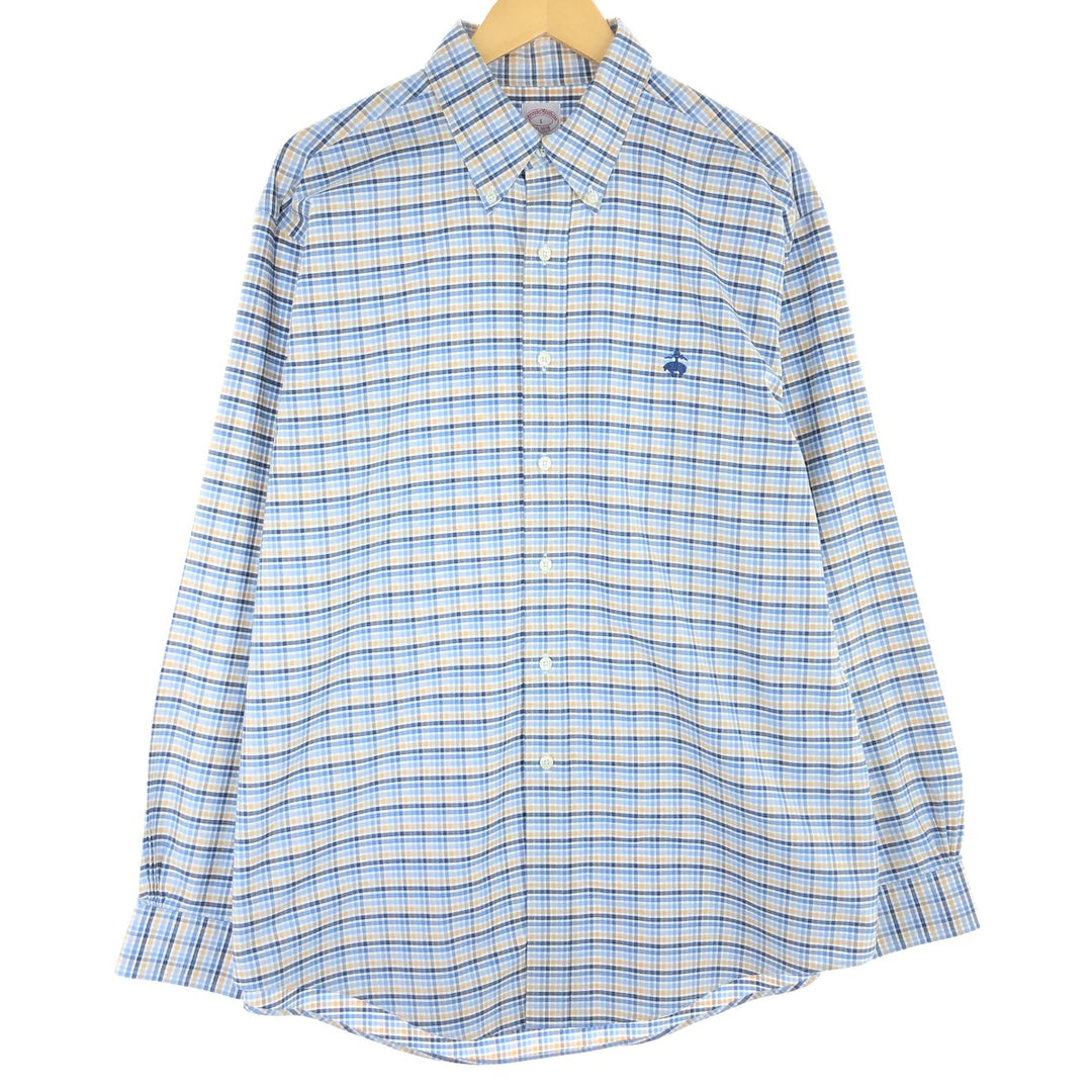 Brooks Brothers Est.1818 Long Sleeve Button-Down Check Shirt Men's L /eaa454294