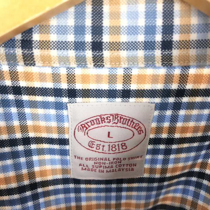Brooks Brothers Est.1818 Long Sleeve Button-Down Check Shirt Men's L /eaa454294