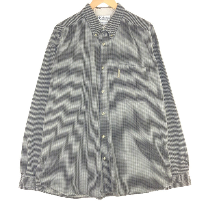 90'S ~ Columbia Long Sleeve Button Down Check Shirt Men's XXL Vintage / eaa454295