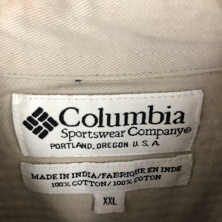 90'S ~ Columbia Long Sleeve Button Down Check Shirt Men's XXL Vintage / eaa454295