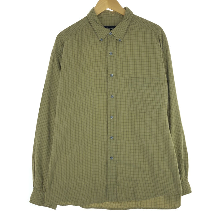 Eddie Bauer Long Sleeve Button Down Check Shirt Men's XL /eaa454297