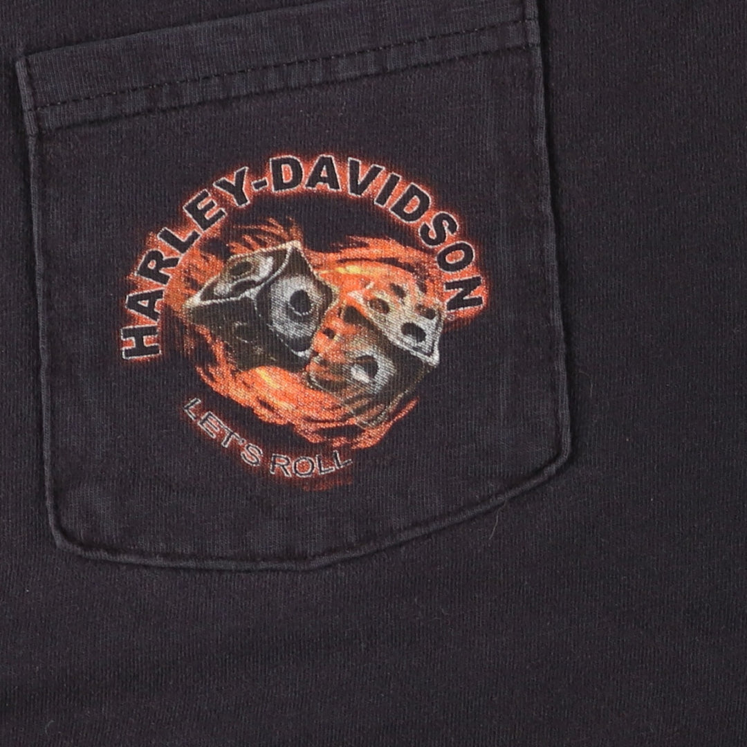 00'S Harley-Davidson Back Print Motorcycle Bike T-Shirt Made in USA Men's XL /eaa454307