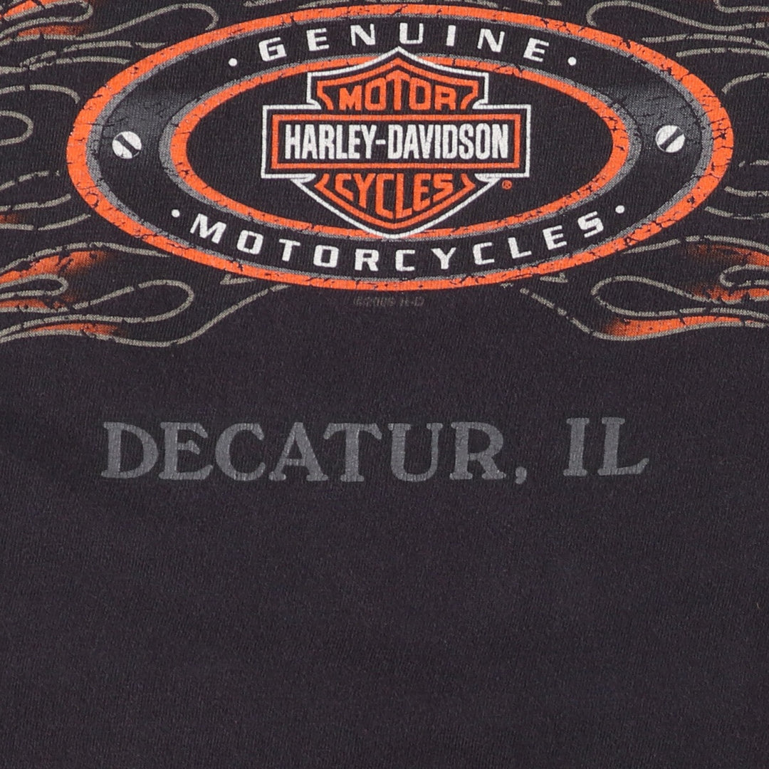 00'S Harley-Davidson Back Print Motorcycle Bike T-Shirt Made in USA Men's XL /eaa454307