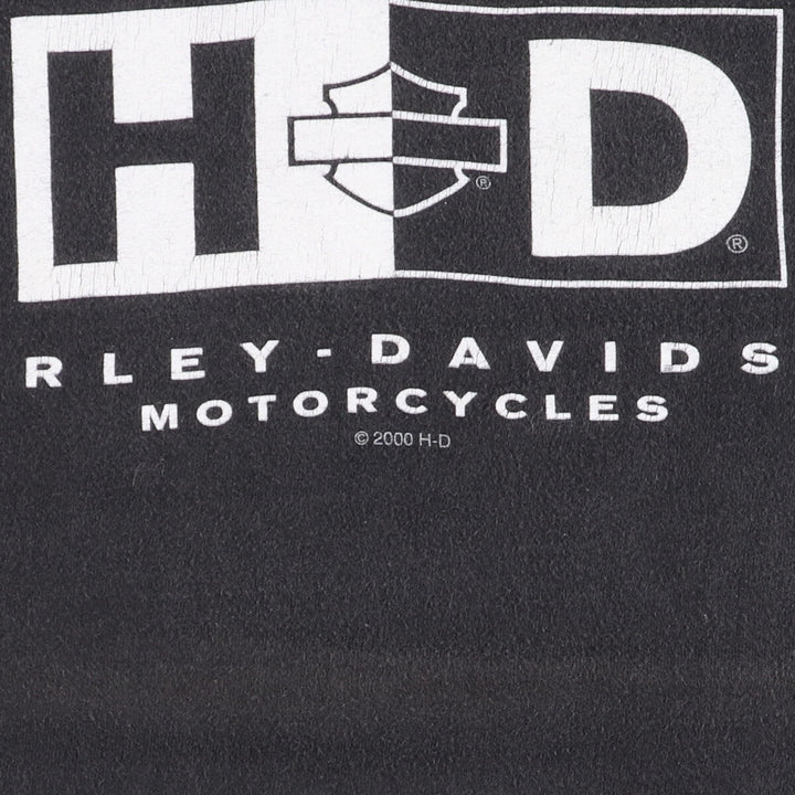 00'S Harley-Davidson Motorcycle Bike T-shirt Made in USA Men's XL /eaa454313