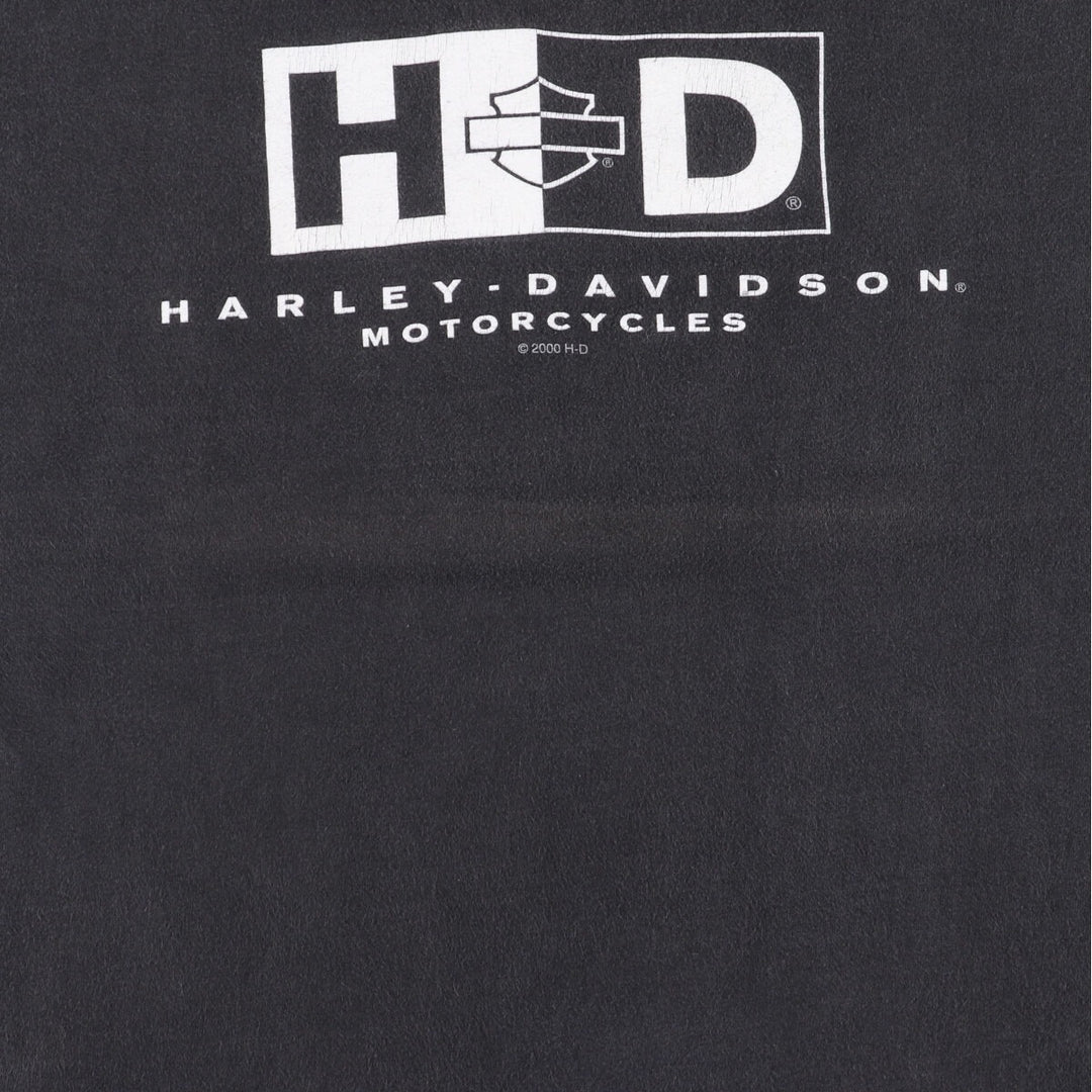 00'S Harley-Davidson Motorcycle Bike T-shirt Made in USA Men's XL /eaa454313