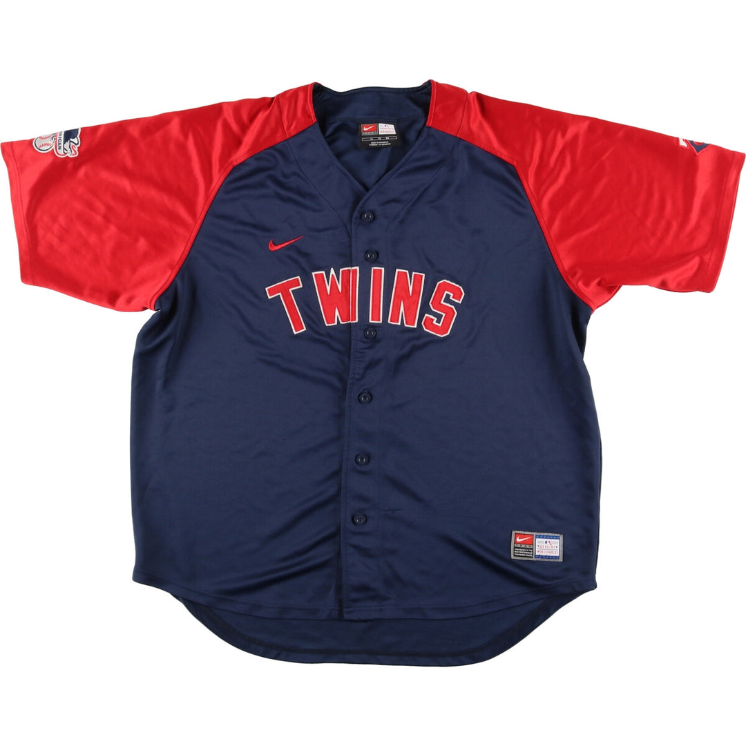 00'S Nike NIKE TEAM MLB Minnesota Twins replica game shirt baseball shirt men's XL /eaa454324