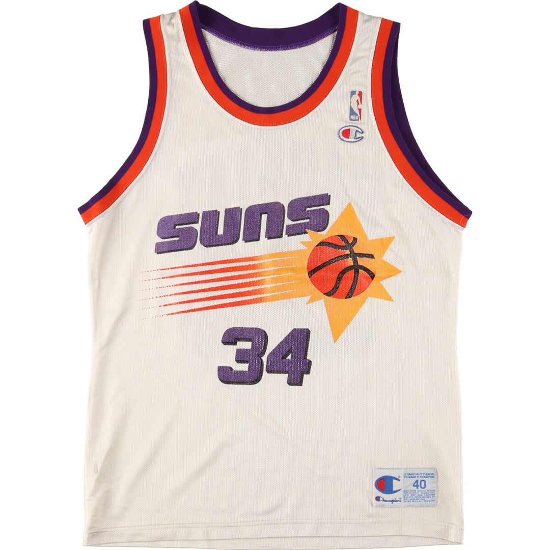 90'S Champion NBA Phoenix Suns Game Shirt Replica Uniform Made in USA Men's M Vintage /eaa454356