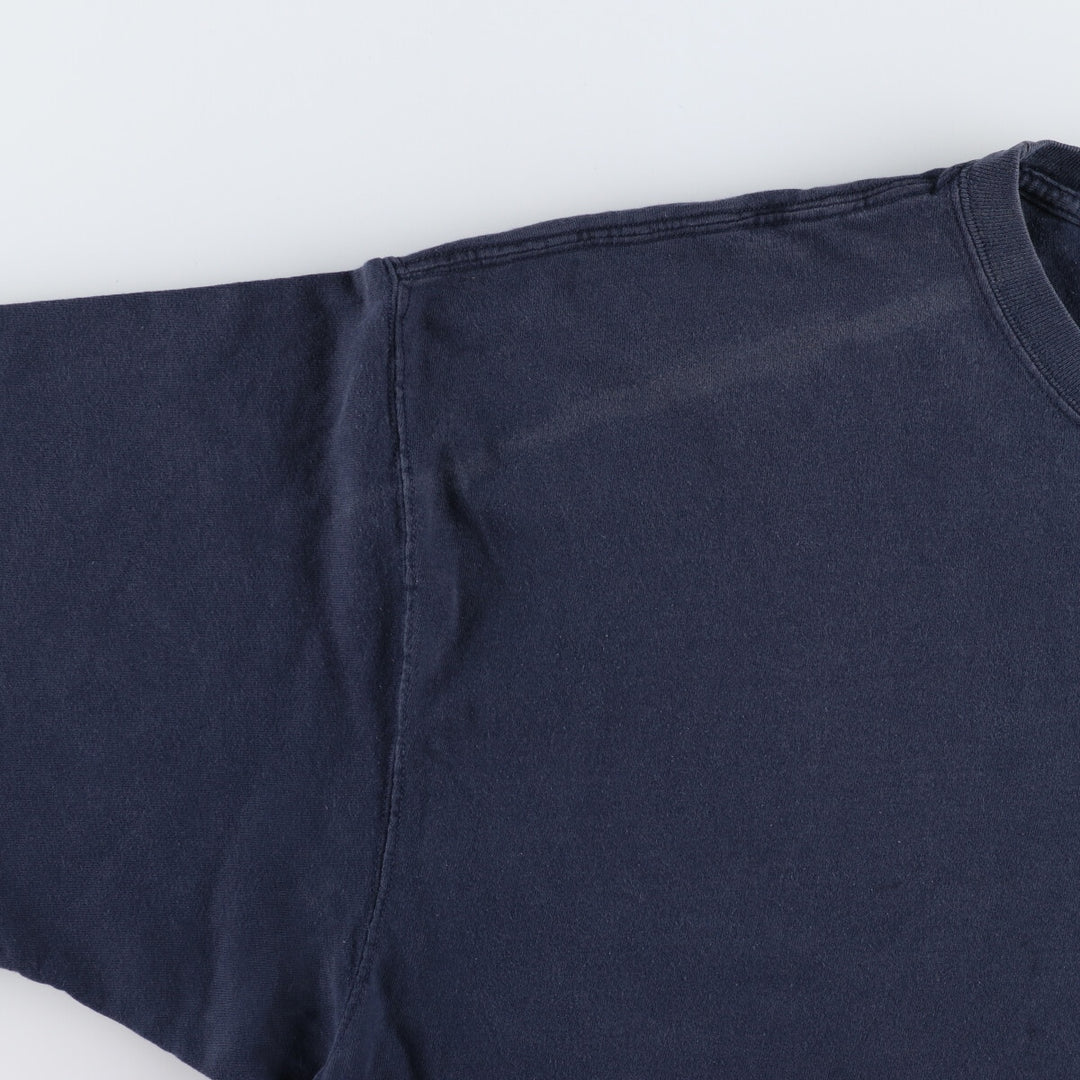00'S Champion One Point Logo T-shirt Men's XL size unclear navy blue type Vintage Second Hand