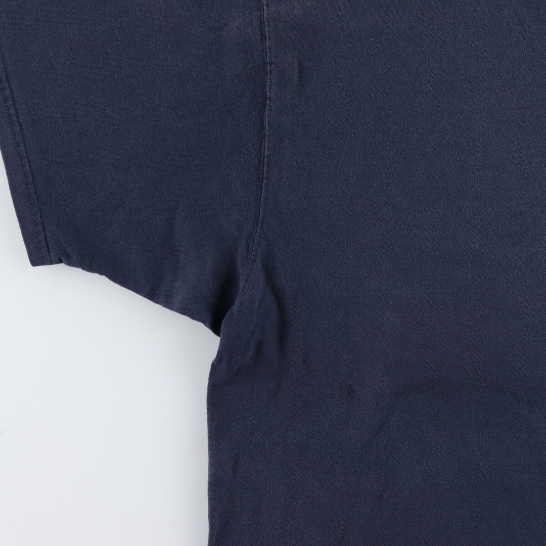 00'S Champion One Point Logo T-shirt Men's XL size unclear navy blue type Vintage Second Hand