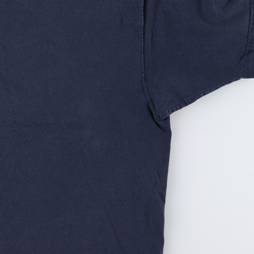 00'S Champion One Point Logo T-shirt Men's XL size unclear navy blue type Vintage Second Hand