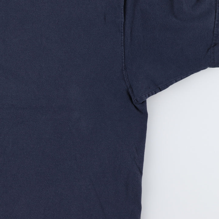 00'S Champion One Point Logo T-shirt Men's XL size unclear navy blue type Vintage Second Hand