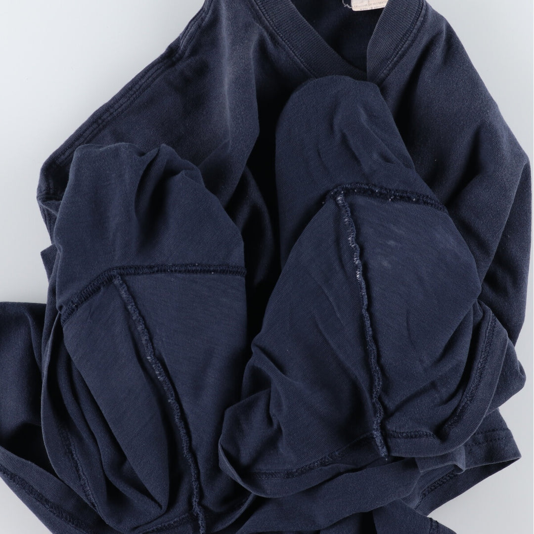 00'S Champion One Point Logo T-shirt Men's XL size unclear navy blue type Vintage Second Hand