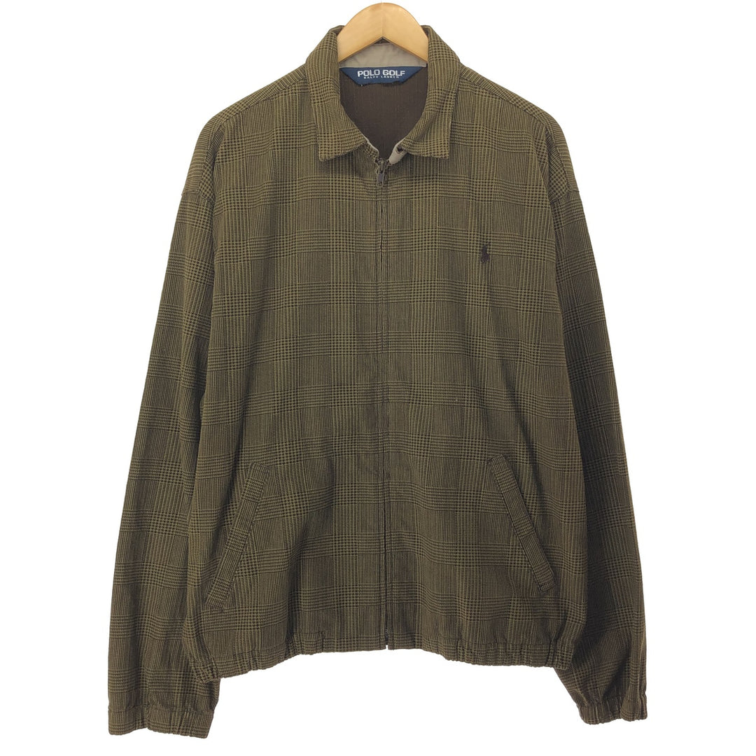 Ralph Lauren POLO GOLF Check Pattern Swing Top Sports Jacket Men's L /eaa454429