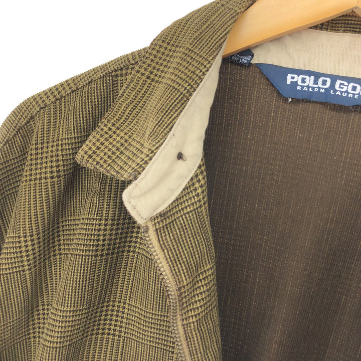 Ralph Lauren POLO GOLF Check Pattern Swing Top Sports Jacket Men's L /eaa454429