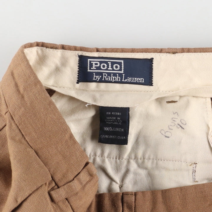 Ralph Lauren POLO by Ralph Lauren Two-pleat linen pants slacks Men's w34 / eaa454485