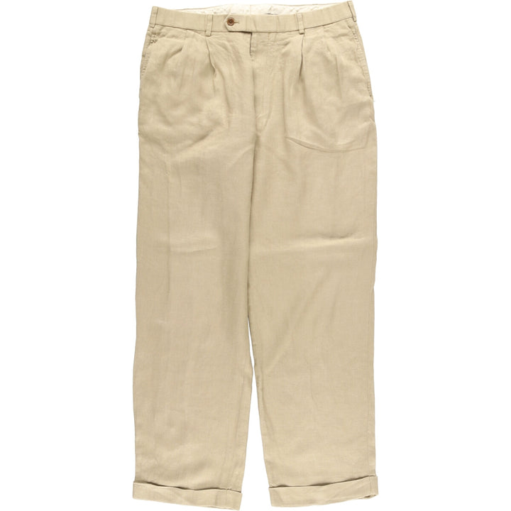 Brooks Brothers Two-pleat Linen Pants Slacks Men's W35 / eaa454487