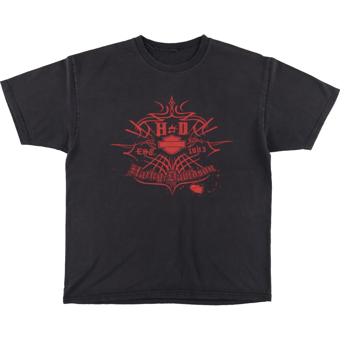 00'S Harley-Davidson Motorcycle Bike T-shirt Men's L /eaa454508