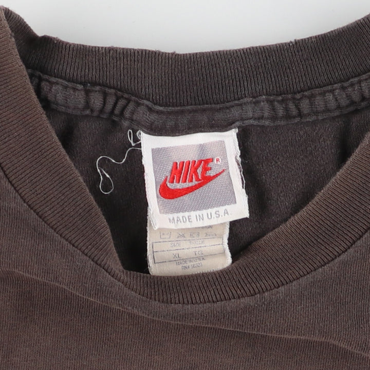 90'S Nike Silver Tag Logo Print T-Shirt Made in USA Men's XL Vintage /eaa454555