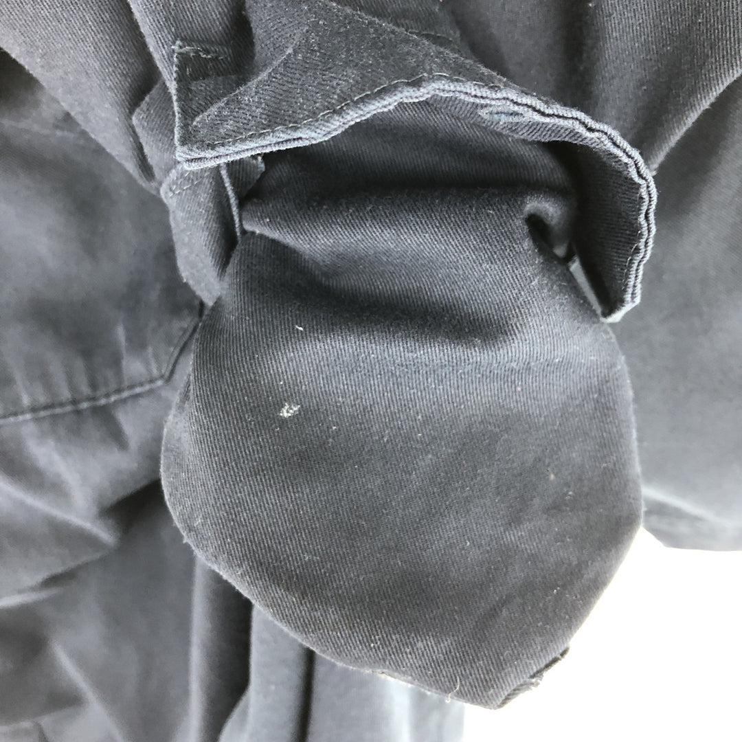 Dickies Short Sleeve Work Shirt, Men's L polyester navy blue type Vintage Second Hand