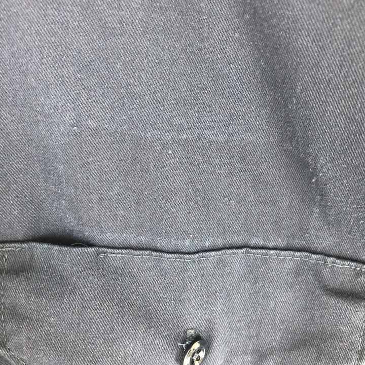 Dickies Short Sleeve Work Shirt, Men's L polyester navy blue type Vintage Second Hand