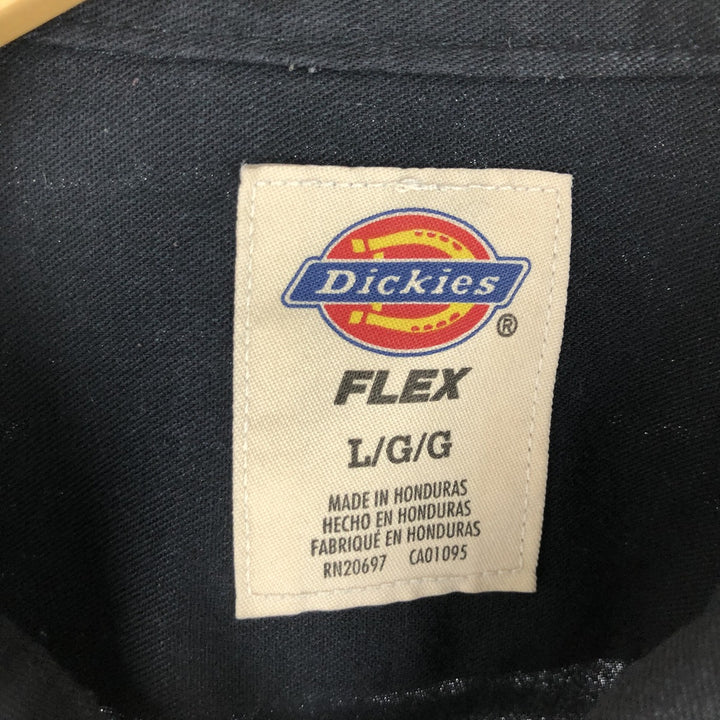 Dickies Short Sleeve Work Shirt, Men's XL polyester black type Vintage Second Hand