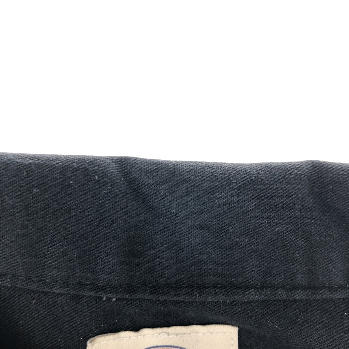 Dickies Short Sleeve Work Shirt, Men's XL polyester black type Vintage Second Hand