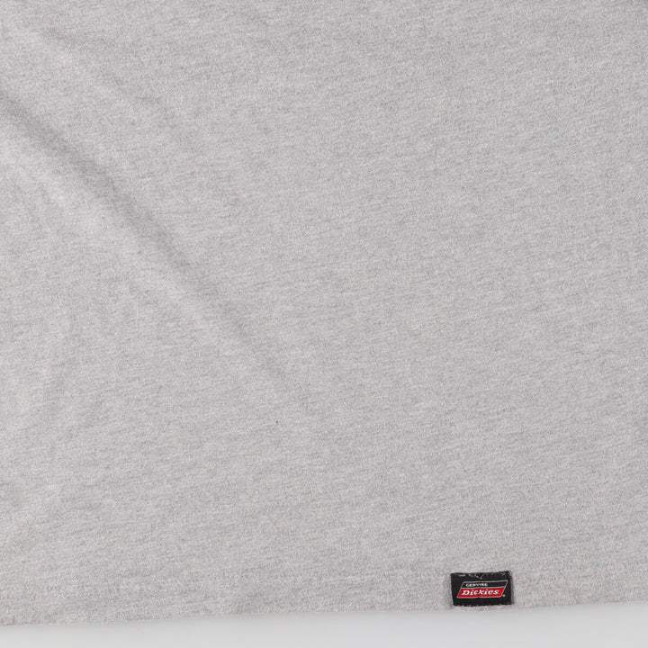 Dickies Plain Pocket Long T-Shirt, Men's XL cotton gray type Vintage Second Hand
