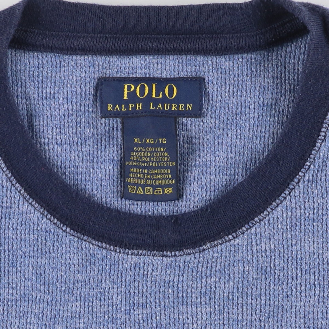 RALPH LAUREN POLO RALPH LAUREN Thermal Long T-shirt Waffle Men's XL /eaa454761