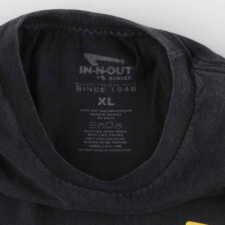 IN-N-OUT BURGER Back Print Advertising T-Shirt Men's XL /eaa454767