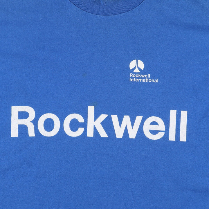 90'S ROCKWELL INTERNATIONAL Advertising T-shirt Men's M Vintage /eaa454792