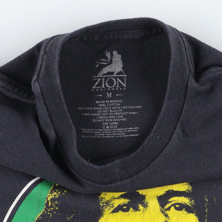 Zion Rootswear ZAION ROOTSWEAR BOB MARLEY Band T-shirt Band T Men's S /eaa454843