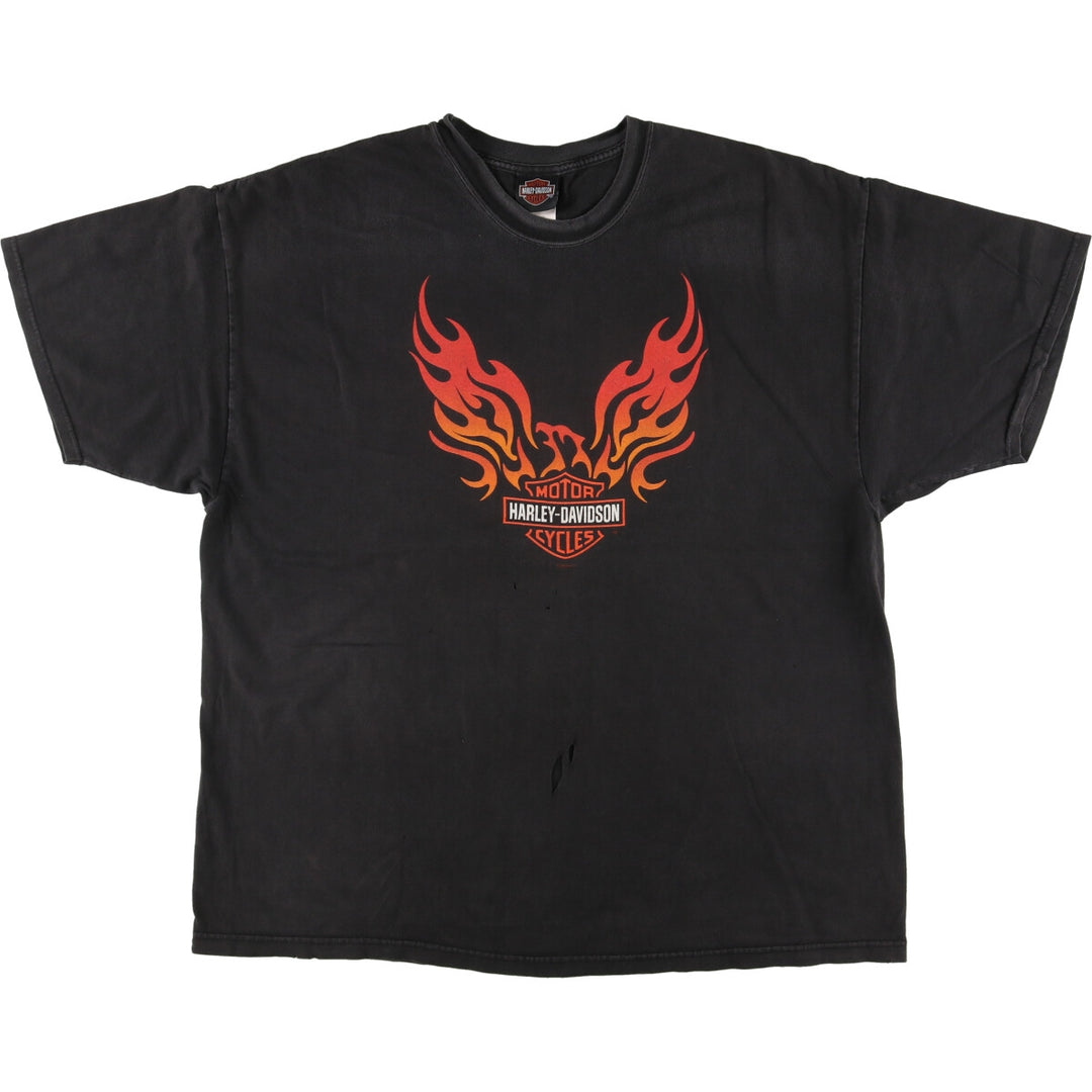 00'S Harley-Davidson Hanes Motorcycle Bike T-shirt Made in USA Men's XXL /eaa454854