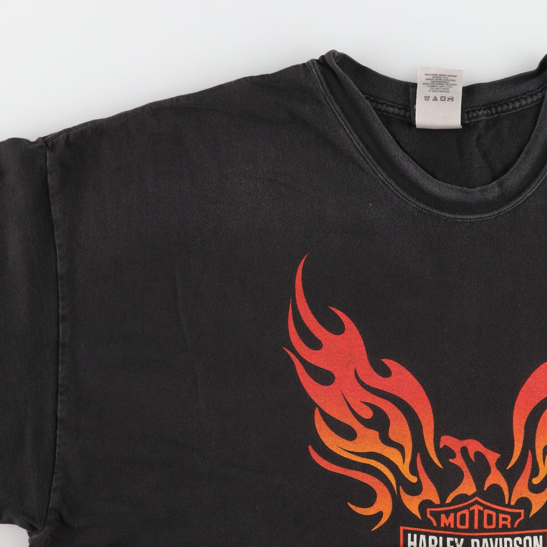 00'S Harley-Davidson Hanes Motorcycle Bike T-shirt Made in USA Men's XXL /eaa454854