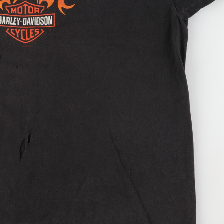 00'S Harley-Davidson Hanes Motorcycle Bike T-shirt Made in USA Men's XXL /eaa454854
