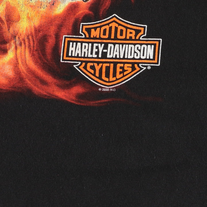 Harley-Davidson Eagle Pattern Wolf Pattern Motorcycle Bike T-shirt Men's XL /eaa454855