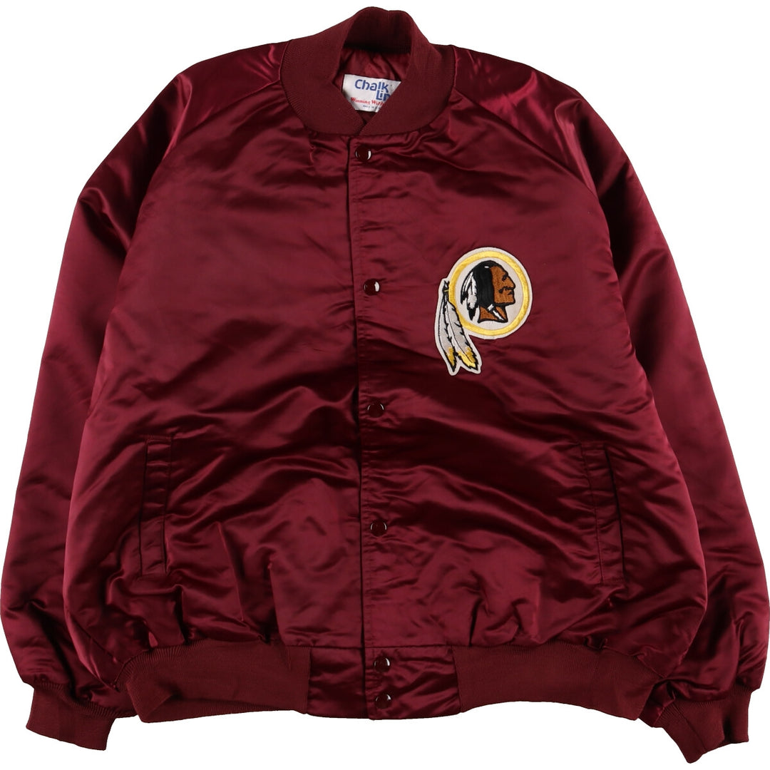80s-90'S Washington Redskins Padded Nylon Stadium Jacket Award Jacket Varsity Jacket /eaa454928