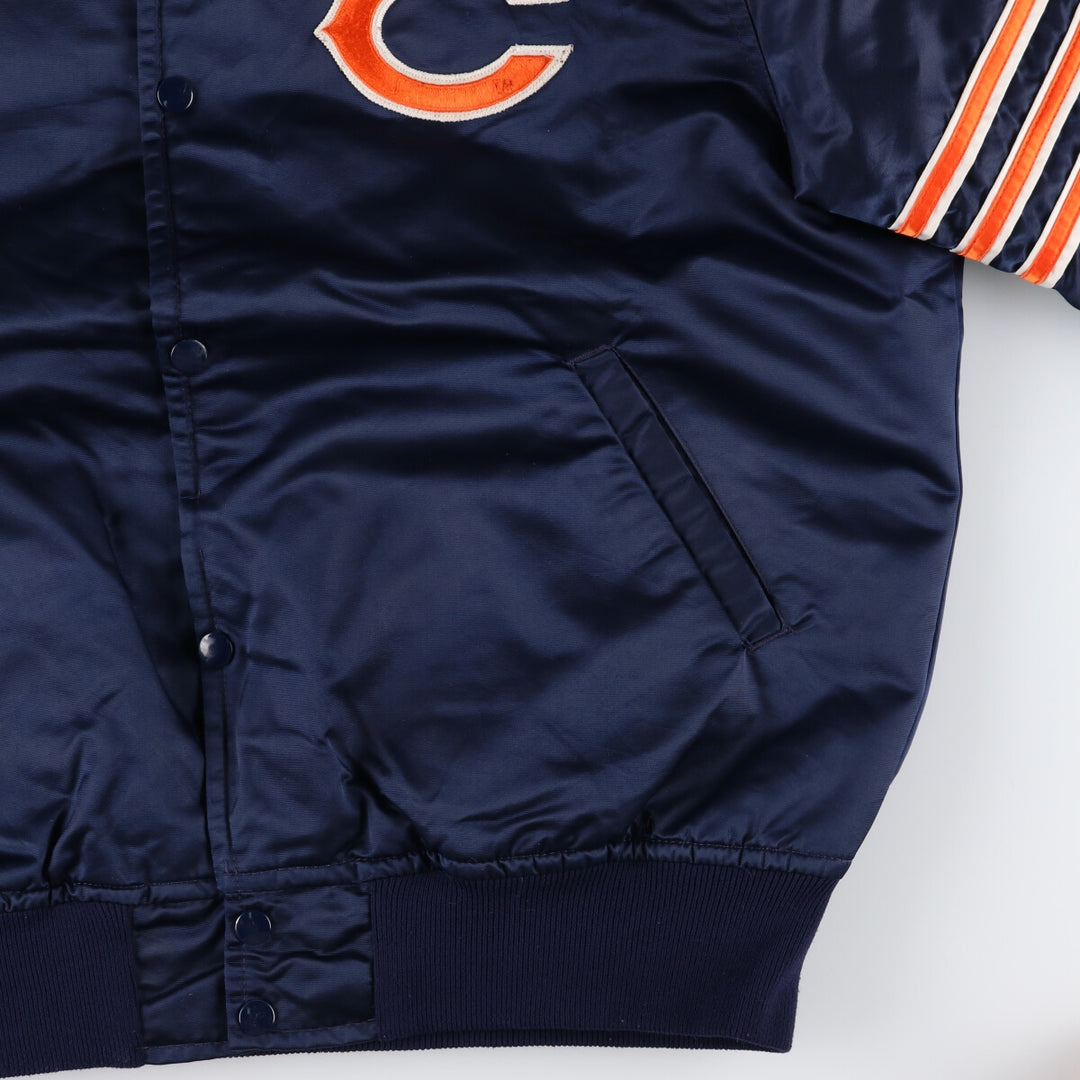 90'S Starter NFL Chicago Bears Nylon Stadium Jacket Award Jacket Varsity Jacket Men's L size /eaa454929