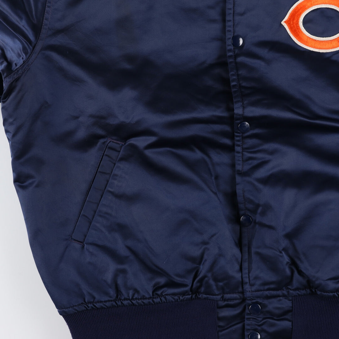 90'S Starter NFL Chicago Bears Nylon Stadium Jacket Award Jacket Varsity Jacket Men's L size /eaa454929