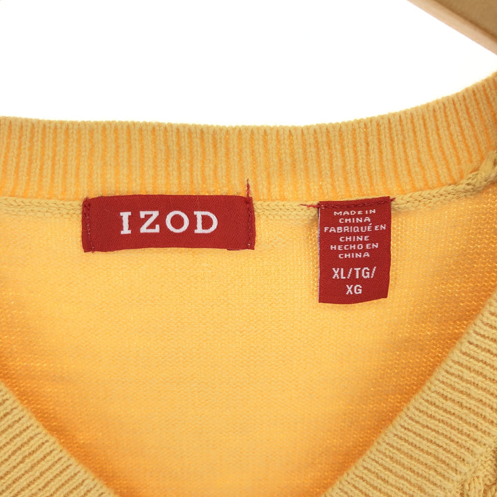 IZOD V-neck cotton knit vest, men's XL /eaa454947