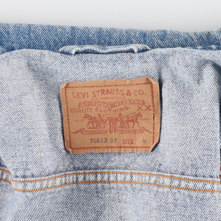 Levi's 70603 02 Euro Model Denim Jacket, G-Jean, Made in England, Men's M /eaa454976