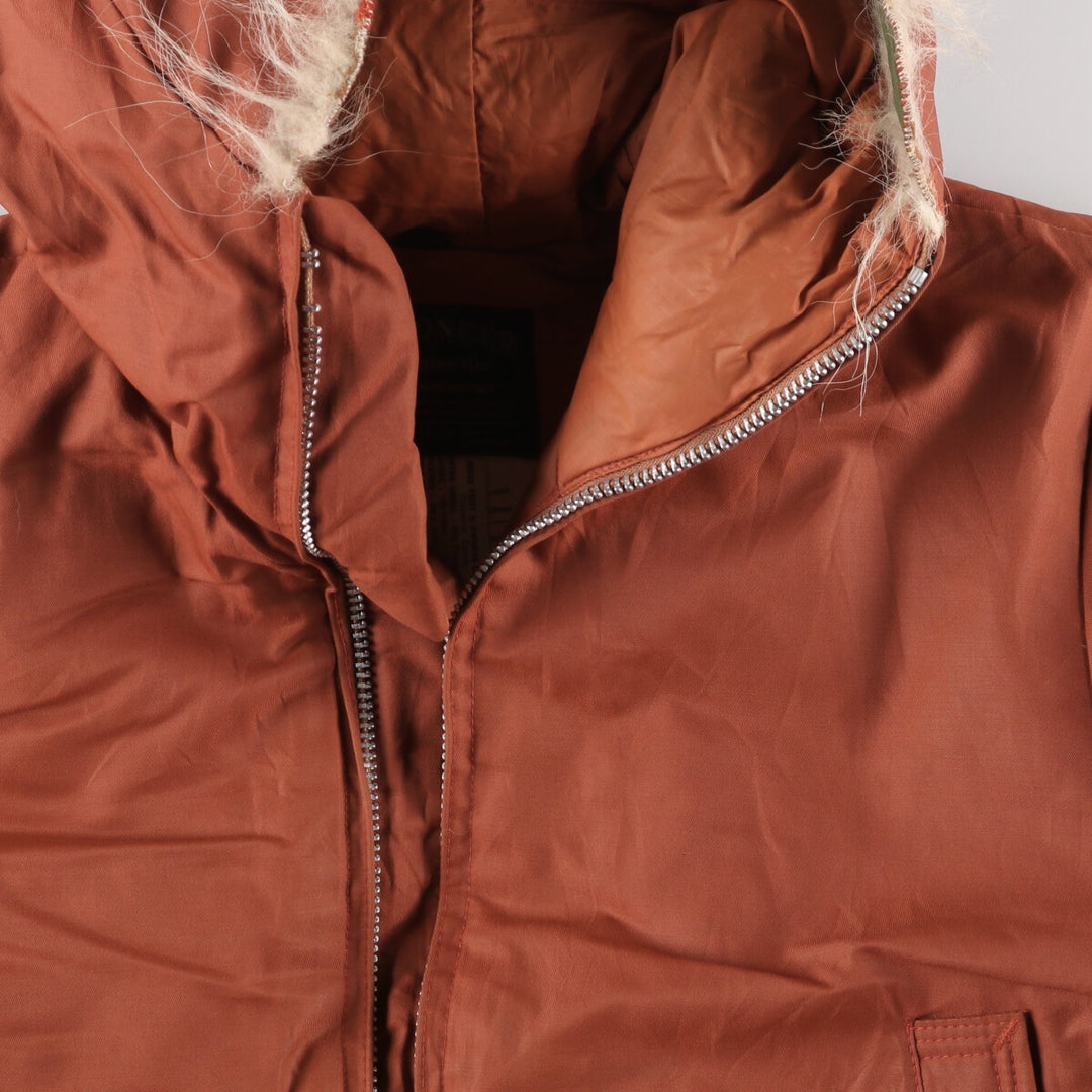 Vintage 1980'S Pioneer goose down parka, made in Canada, men's size XL cotton orange type Vintage Second Hand